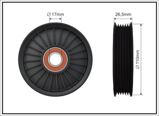 Tensioner Pulley, V-ribbed belt