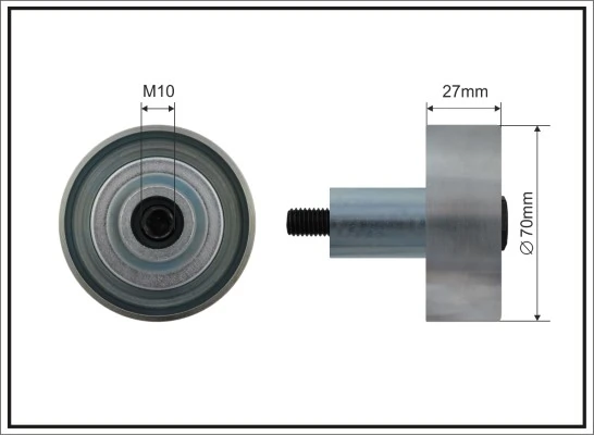 Deflection/Guide Pulley, V-ribbed belt