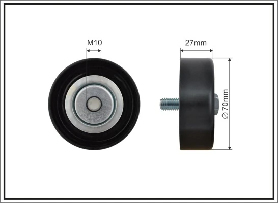 Deflection/Guide Pulley, V-ribbed belt