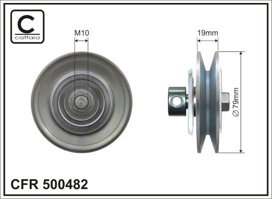 Deflection/Guide Pulley, V-ribbed belt