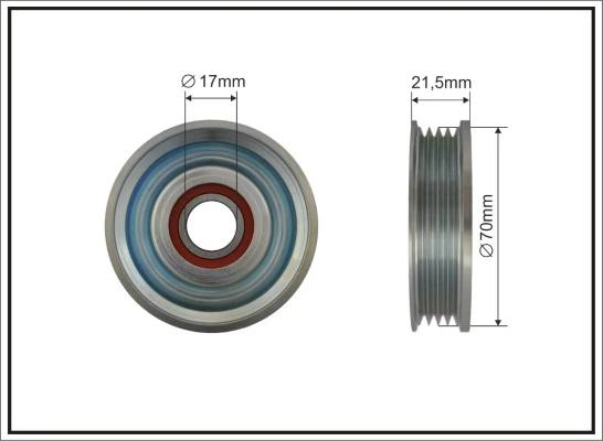 Tensioner Pulley, V-ribbed belt