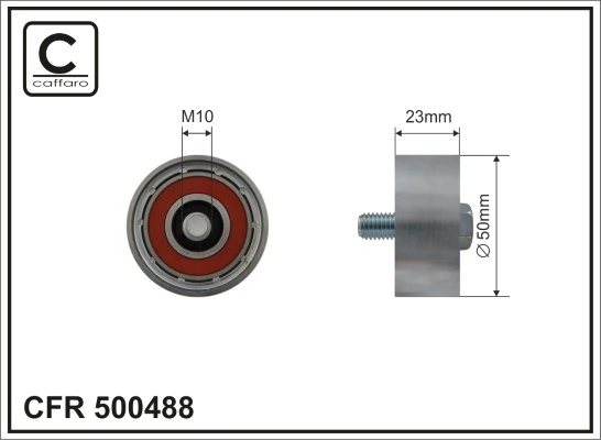 Deflection/Guide Pulley, V-ribbed belt