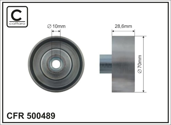 Deflection/Guide Pulley, V-ribbed belt