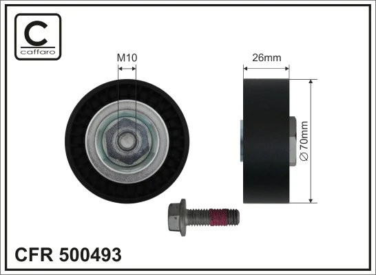 Deflection/Guide Pulley, V-ribbed belt