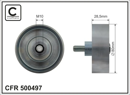 Deflection/Guide Pulley, V-ribbed belt