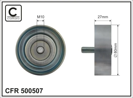 Deflection/Guide Pulley, V-ribbed belt