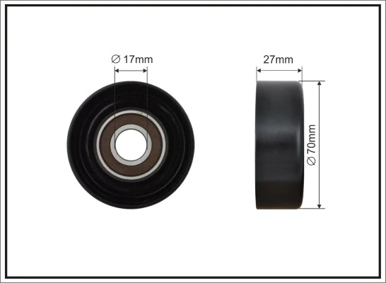 Tensioner Pulley, V-ribbed belt
