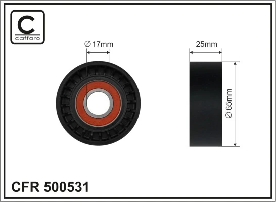 Tensioner Pulley, V-ribbed belt