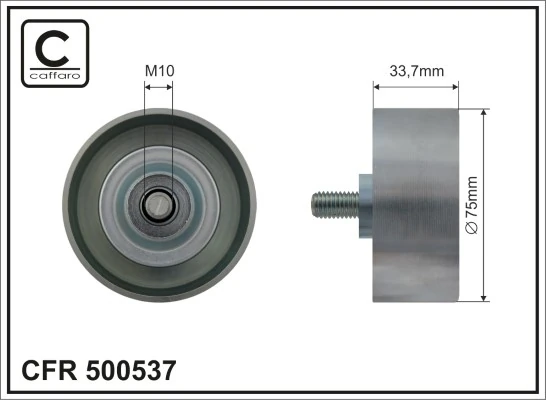 Deflection/Guide Pulley, V-ribbed belt