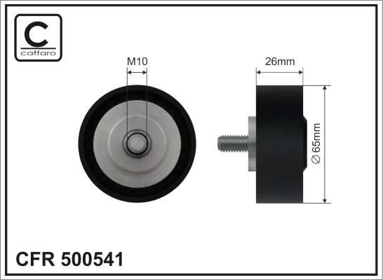 Deflection/Guide Pulley, V-ribbed belt