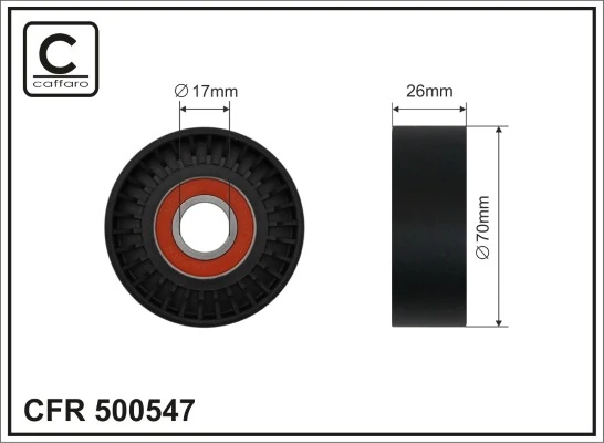 Tensioner Pulley, V-ribbed belt