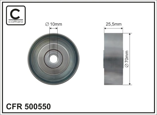 Deflection/Guide Pulley, V-ribbed belt