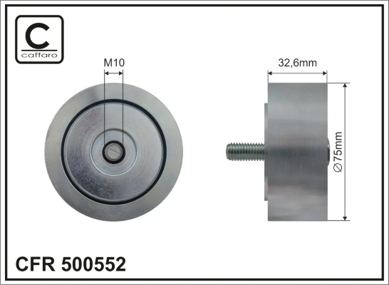 Deflection/Guide Pulley, V-ribbed belt