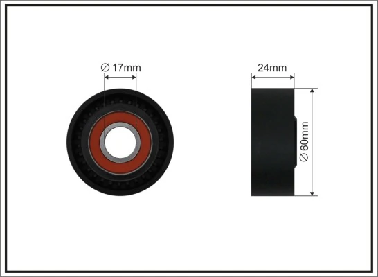 Tensioner Pulley, V-ribbed belt