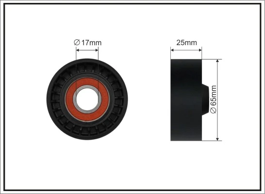 Tensioner Pulley, V-ribbed belt