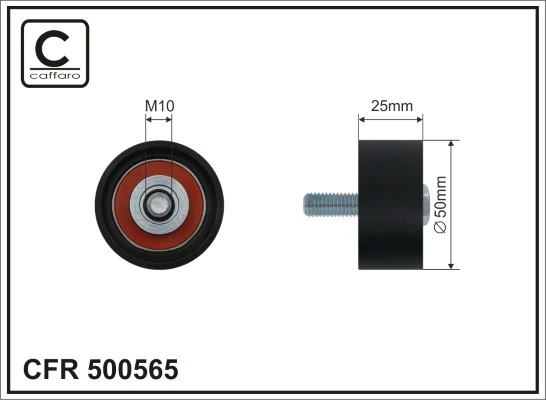 Deflection/Guide Pulley, V-ribbed belt