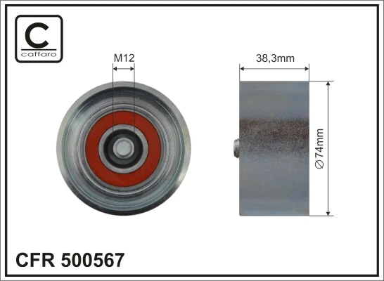 Tensioner Pulley, V-ribbed belt