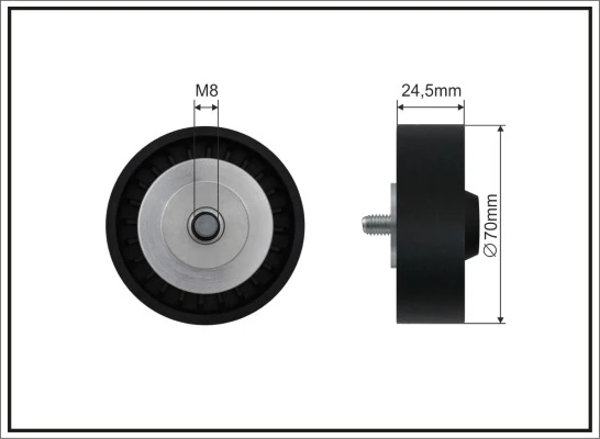 Tensioner Pulley, V-ribbed belt