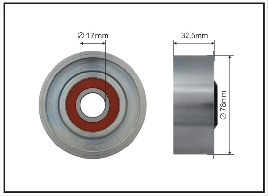 Tensioner Pulley, V-ribbed belt