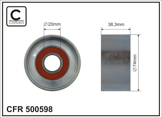 Tensioner Pulley, V-ribbed belt