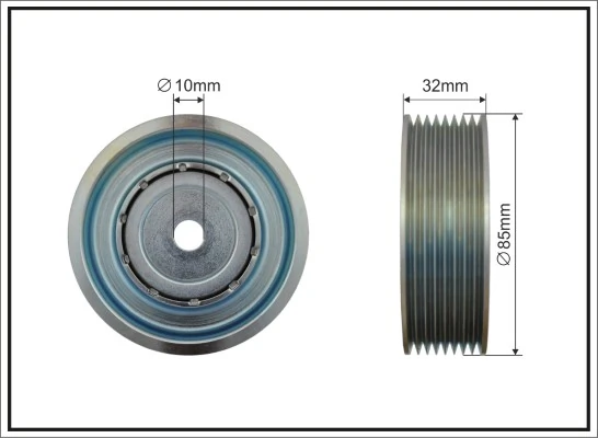 Tensioner Pulley, V-ribbed belt