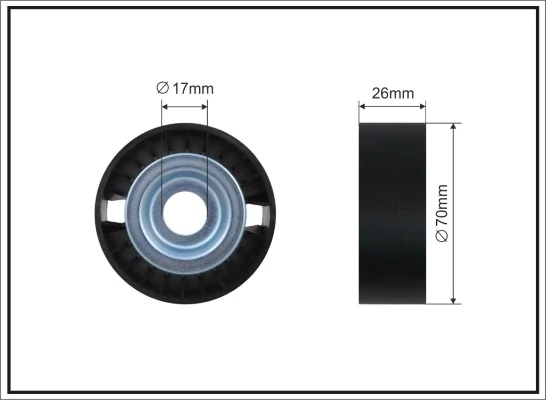Tensioner Pulley, V-ribbed belt