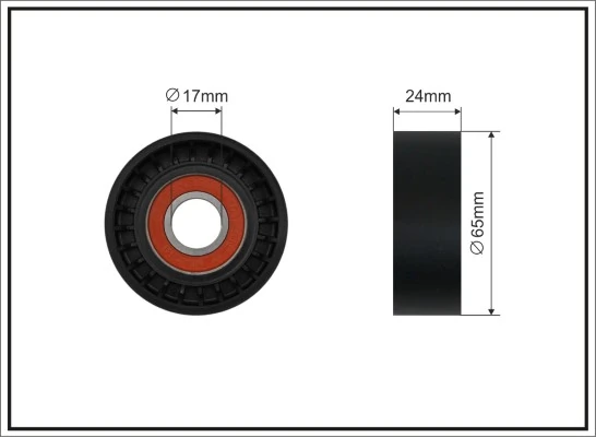 Tensioner Pulley, V-ribbed belt