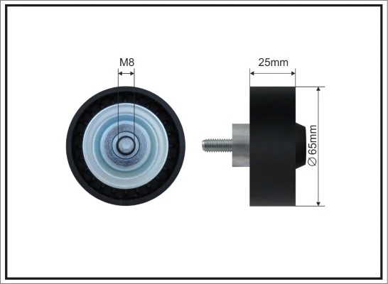 Deflection/Guide Pulley, V-ribbed belt