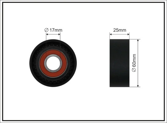 Tensioner Pulley, V-ribbed belt