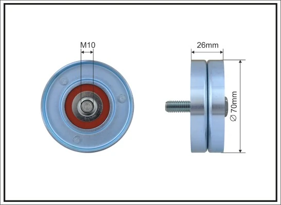 Deflection/Guide Pulley, V-ribbed belt