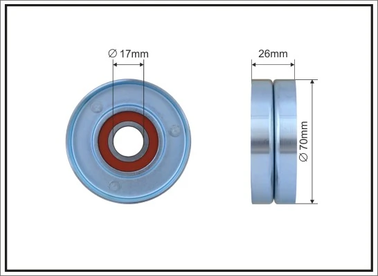 Tensioner Pulley, V-ribbed belt