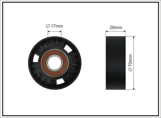 Tensioner Pulley, V-ribbed belt