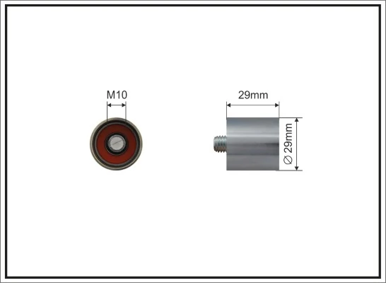 Deflection Pulley/Guide Pulley, timing belt