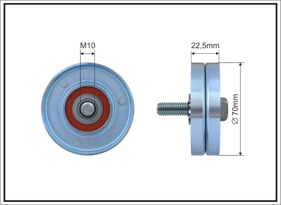Deflection/Guide Pulley, V-ribbed belt