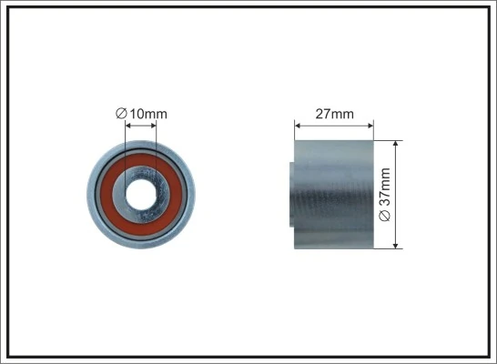 Deflection/Guide Pulley, V-ribbed belt