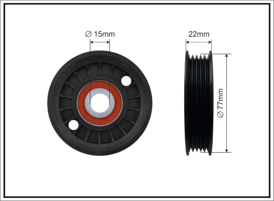 Tensioner Pulley, V-ribbed belt