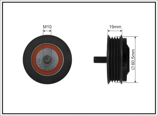 Tensioner Pulley, V-ribbed belt
