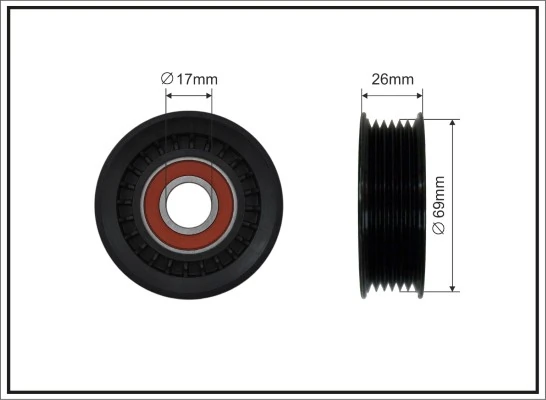 Tensioner Pulley, V-ribbed belt