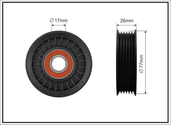 Tensioner Pulley, V-ribbed belt
