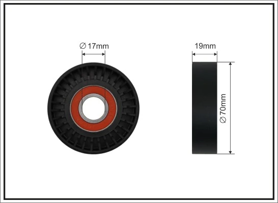 Tensioner Pulley, V-ribbed belt