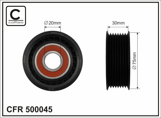 Tension roller 75x20x30 Plastic