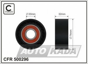 Tension roller 74x20x32 Plastic