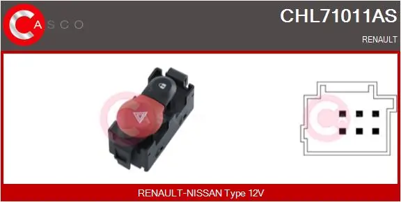 Hazard Warning Light Switch