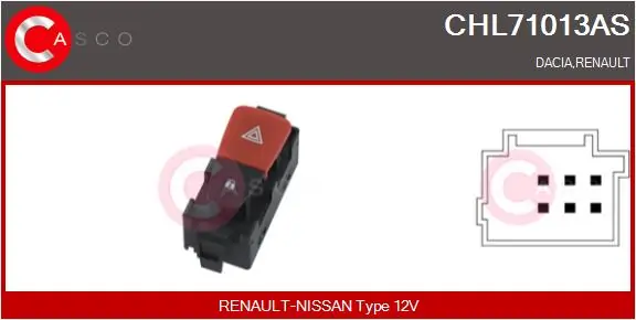 Hazard Warning Light Switch