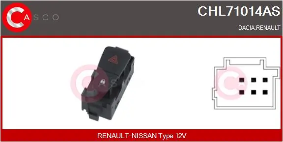 Hazard Warning Light Switch