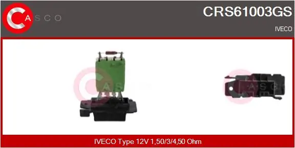 Resistor, interior blower