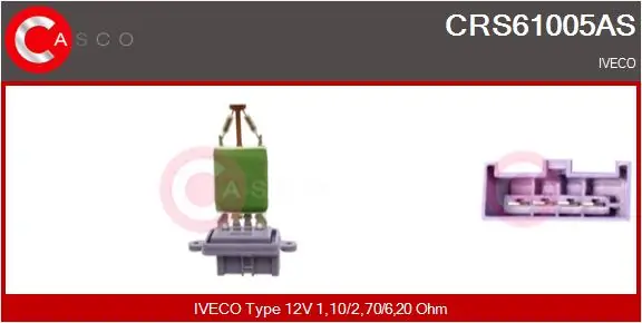 Resistor, interior blower