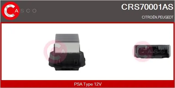 Resistor, interior blower