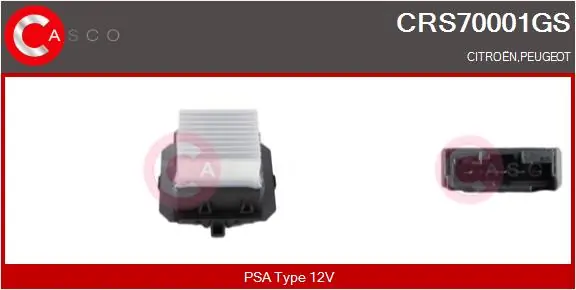 Resistor, interior blower