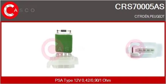 Resistor, interior blower